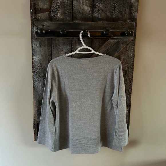 Women's Made in Italy Bartolini 50% Wool & 50% Acrylic Sweater Grey - Picture 2 of 3